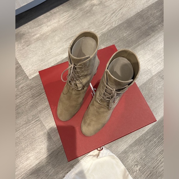 MOVING SALE Salvatore Ferragamo- Chana Suede Calf Booties - Picture 10 of 10